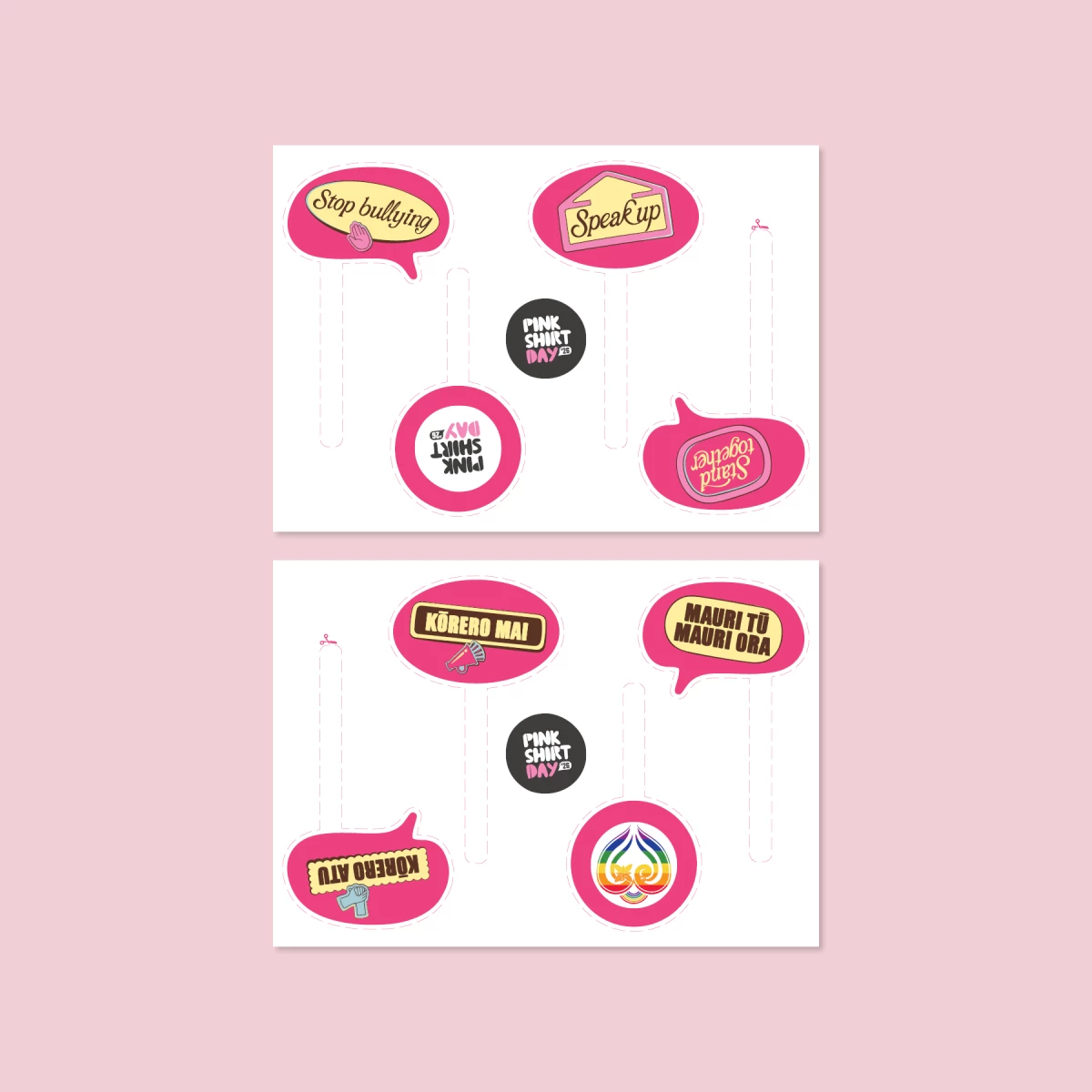 Speech bubble photo props – A4