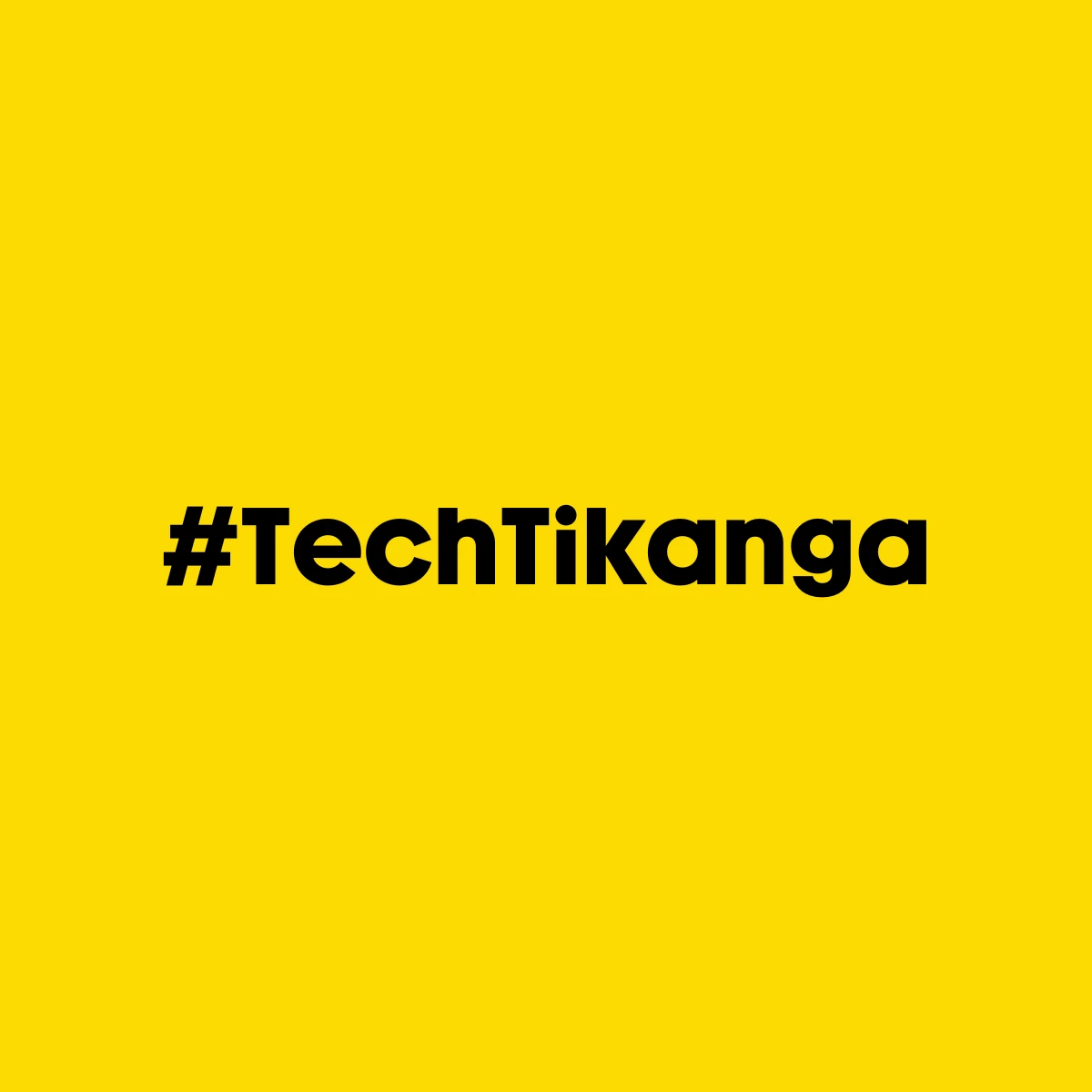 #TechTikanga