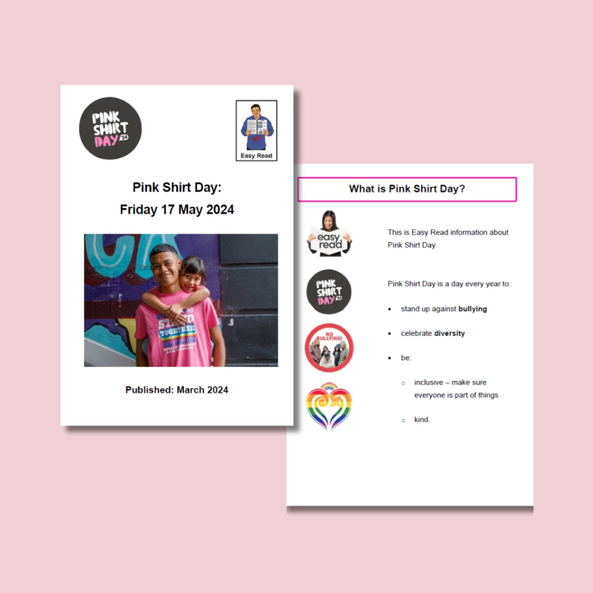 Easy Read Resource: Pink Shirt Day