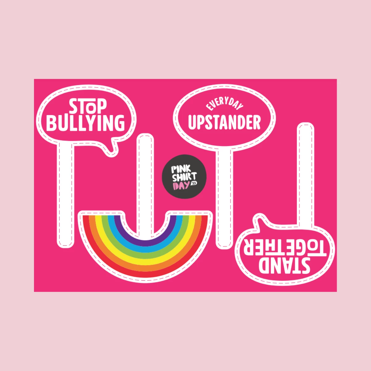 Speech bubble photo props – A4