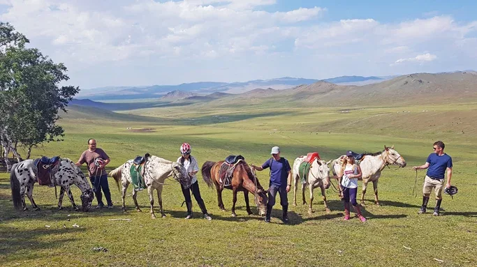 Horseback riding tour in Mongolia