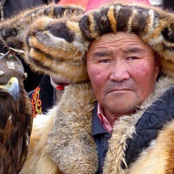 Kazakh Golden Eagle Trainer Western Mongolia