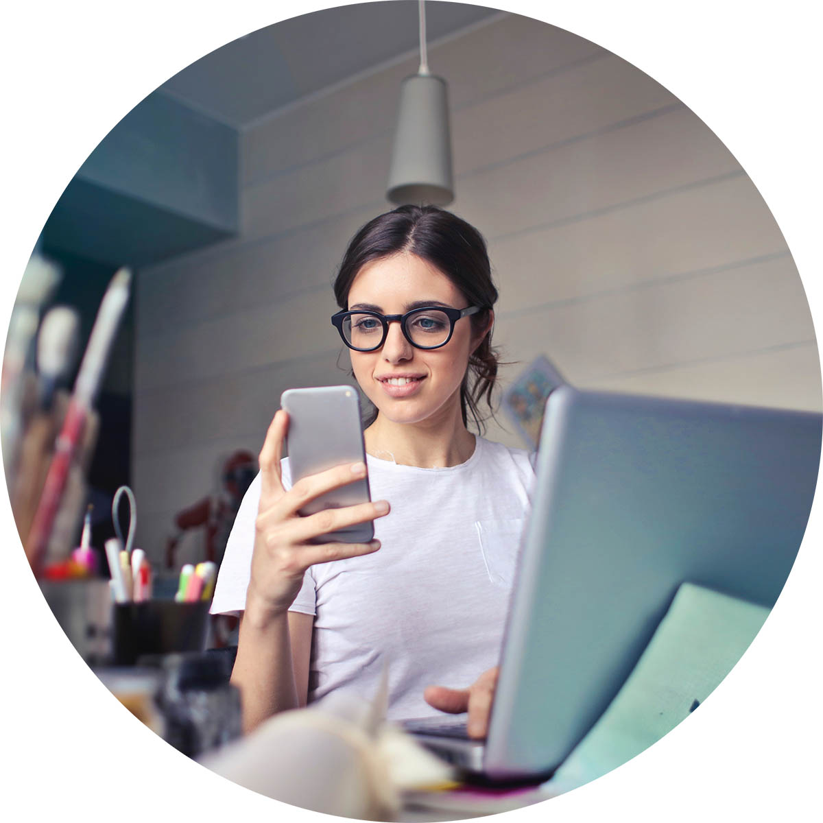 Woman planning