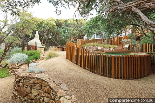 Coastal Garden Design a coastal garden with limey soil and rabbits quercus landart we believe Another Focus Was Sustainability A Water Tank Was Installed To Top Up The Pool The Pizza Oven Doors Are From An Old Wood Burning Stove Recycled Pier Coastal Garden Design the owners of this contemporary coastal home wanted a natural looking garden with native plantings Another Focus Was Sustainability A Water Tank Was Installed To Top Up The Pool The Pizza Oven Doors Are From An Old Wood Burning Stove Recycled Pier