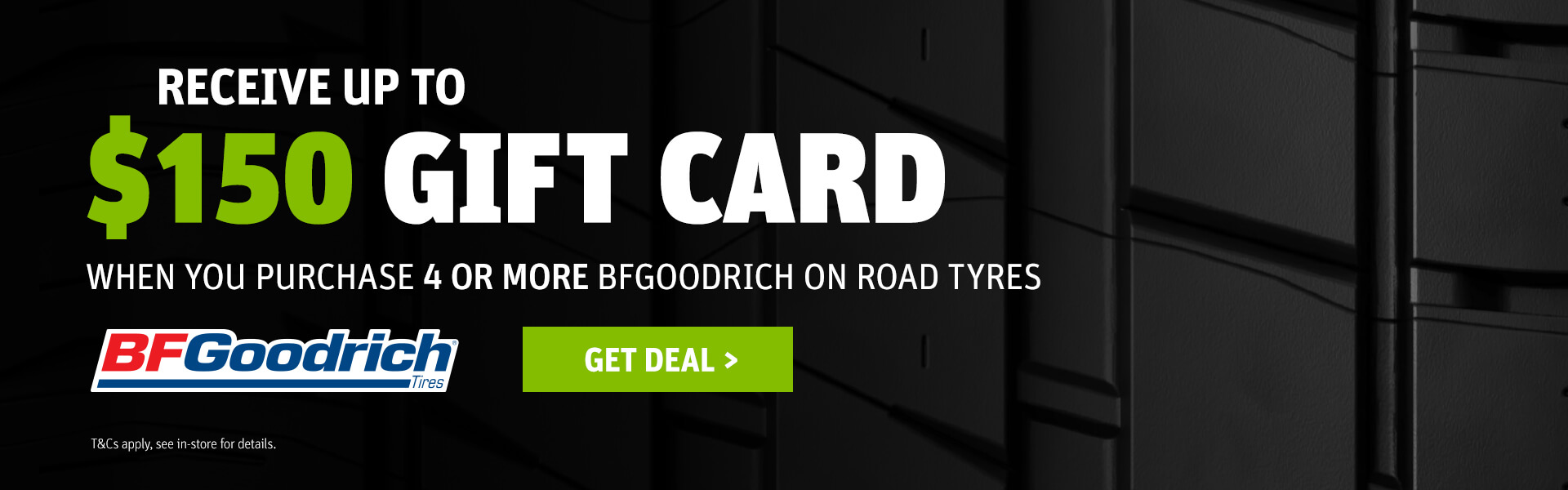 BFGoodrich Up To $150 Gift Card Promotion