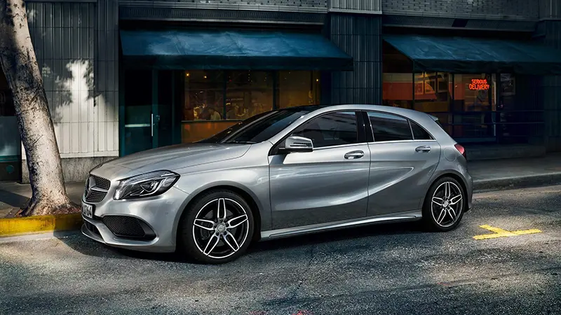 Gray Mercedes-Benz with Bridgestone Turanza 005 tyres