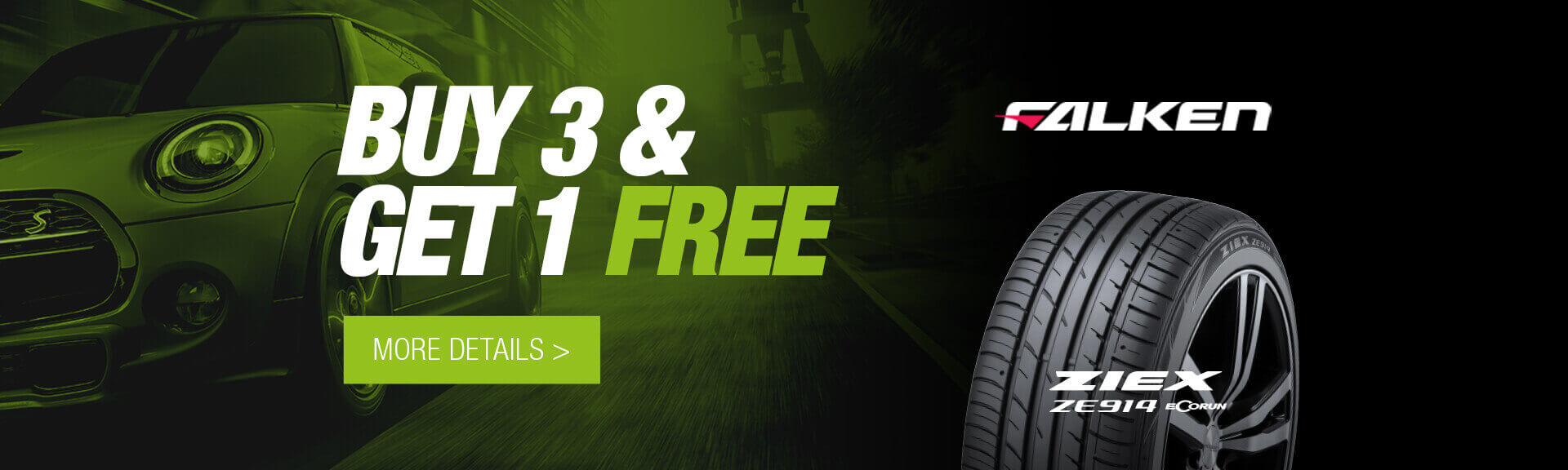 City Discount Falken Buy 3 Get 1 Free Tyres