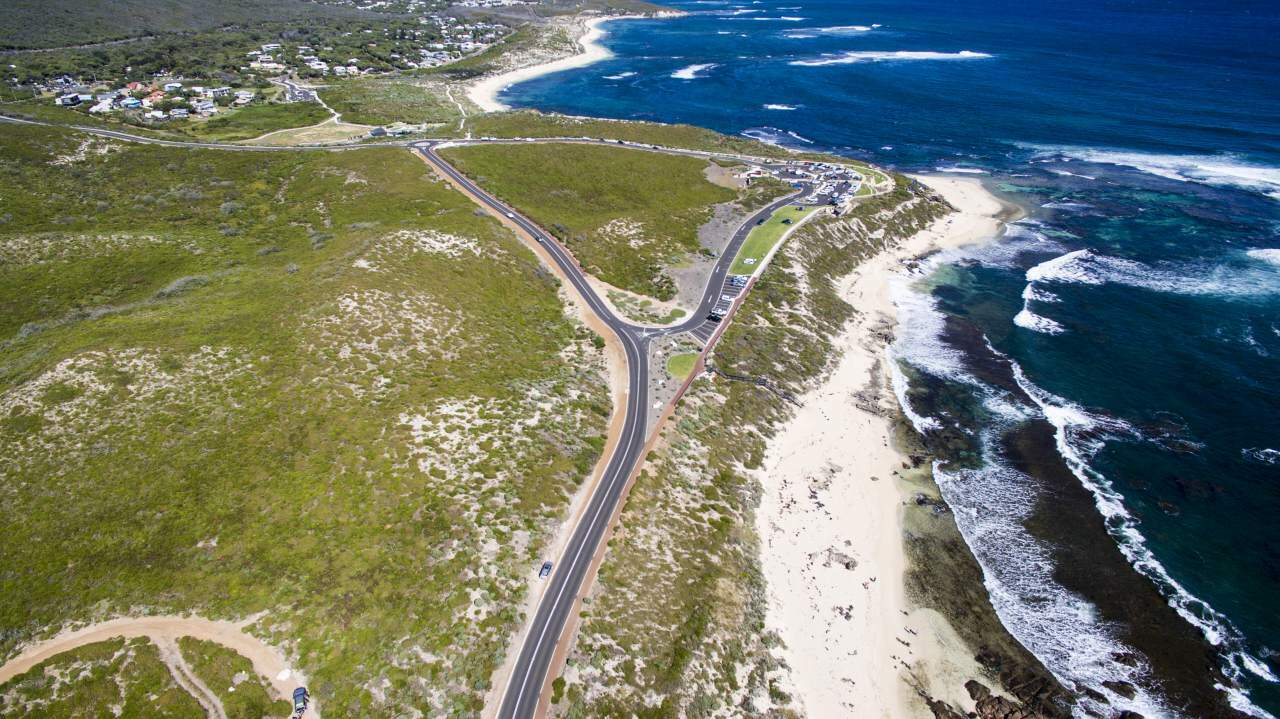 Surfers Point, in the town of Margaret River