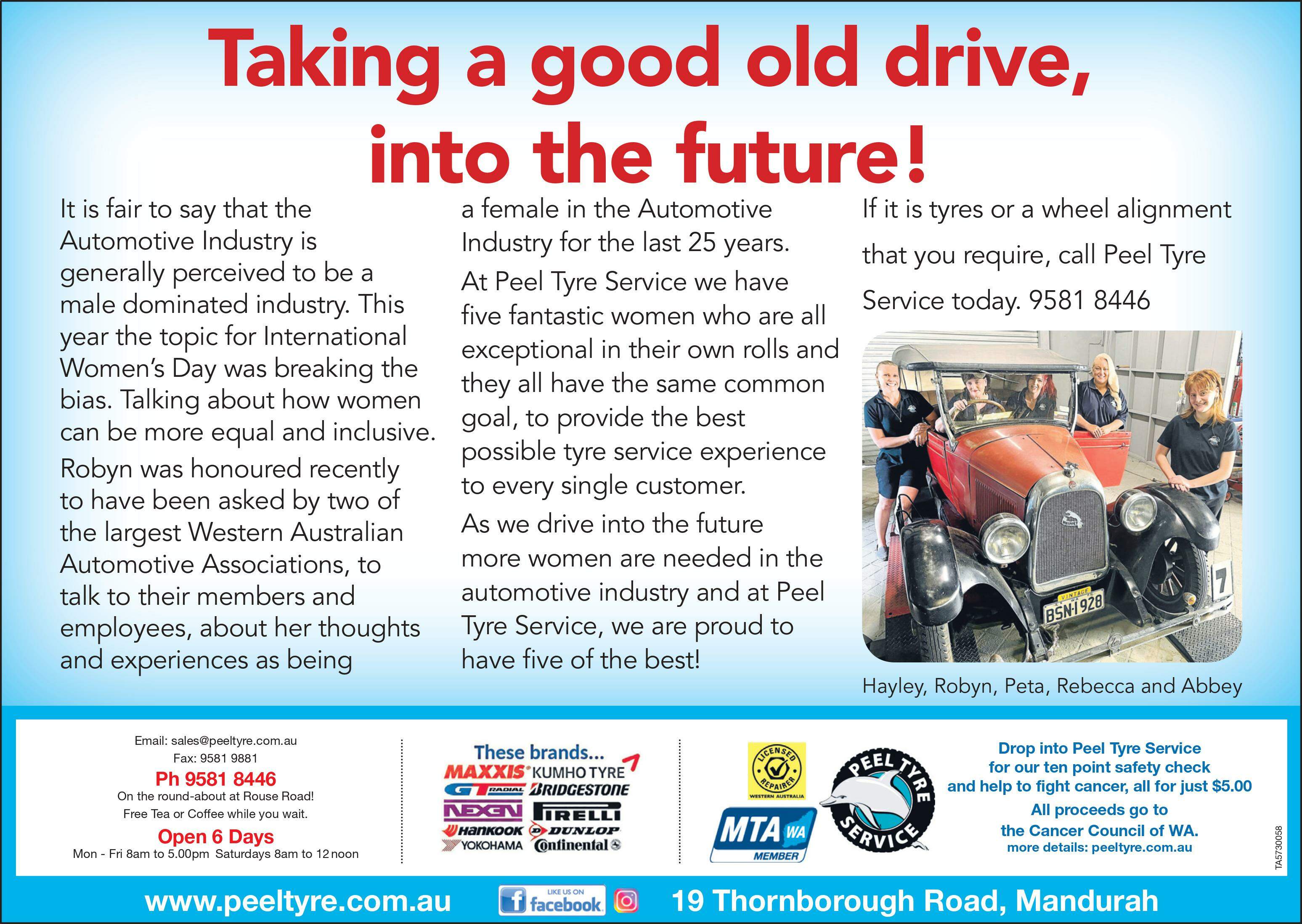 Taking a good old drive, into the future!