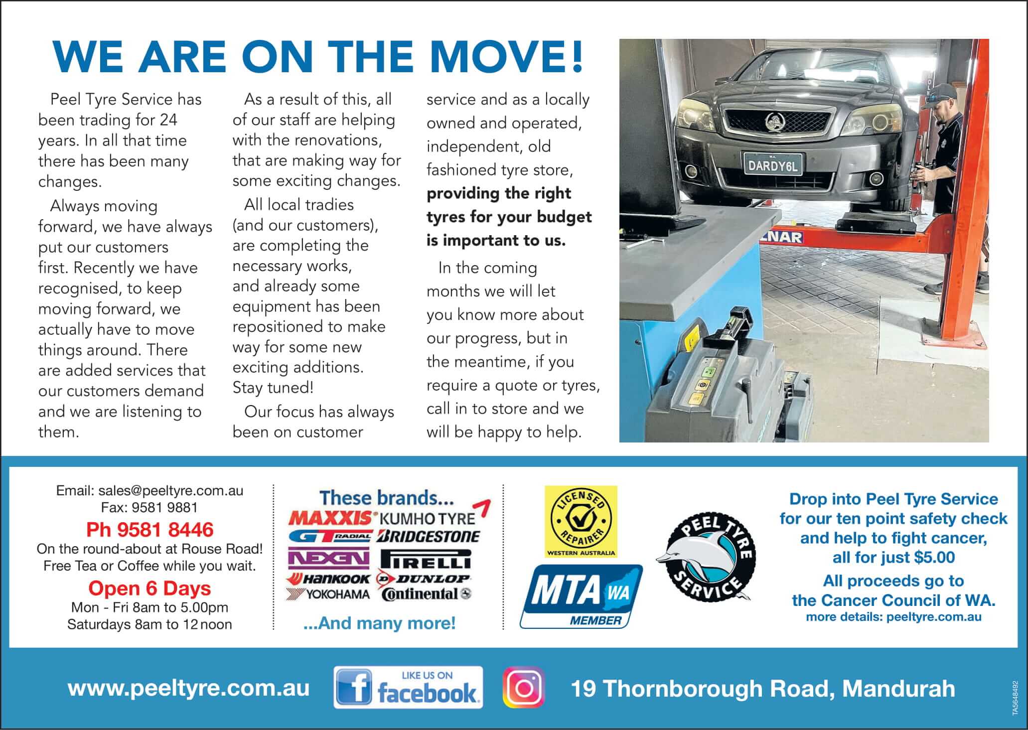 We are on the move!