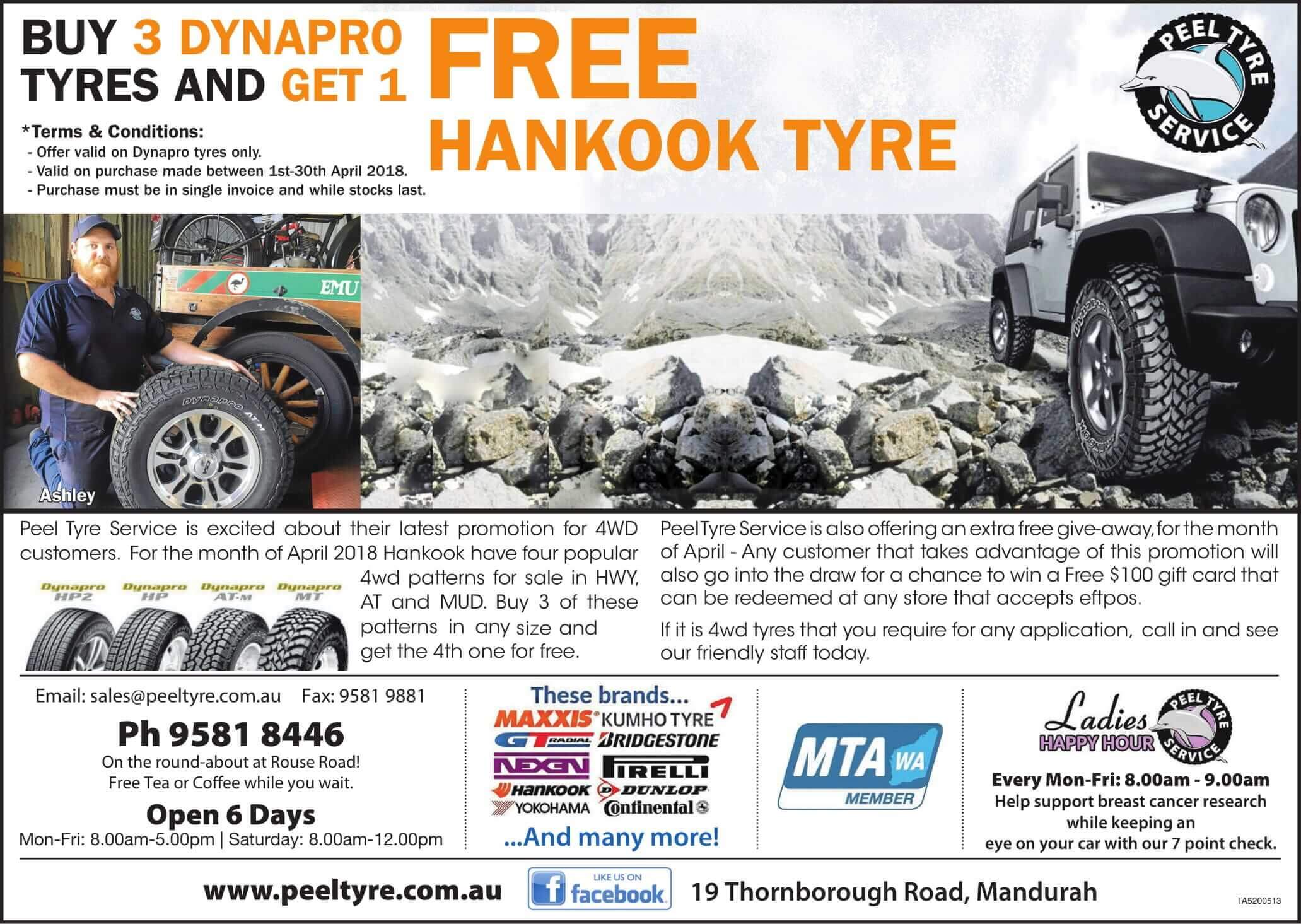 Peel Hankook April 2018 Promo