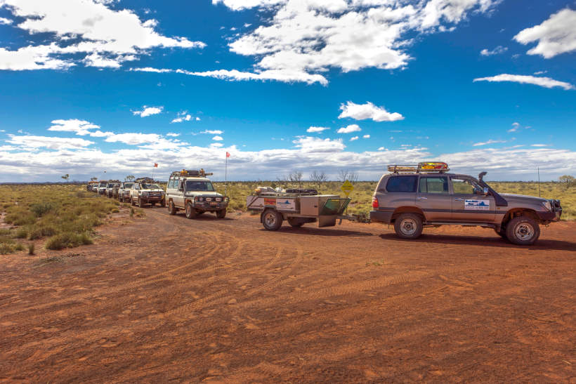 4x4 convoy in remote Western Australia