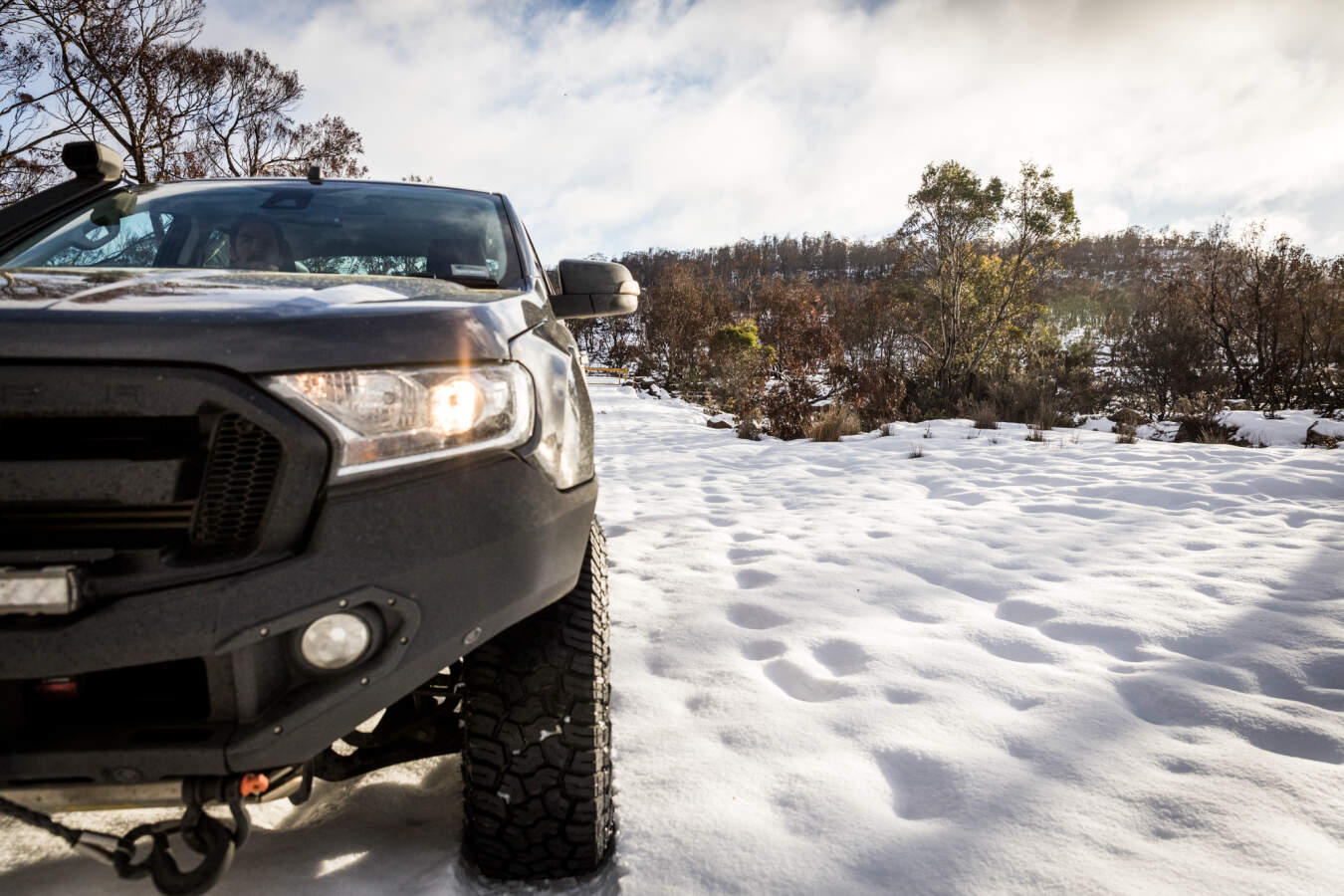Yokohama X-AT G016 profile on the Ford Ranger in the snow
