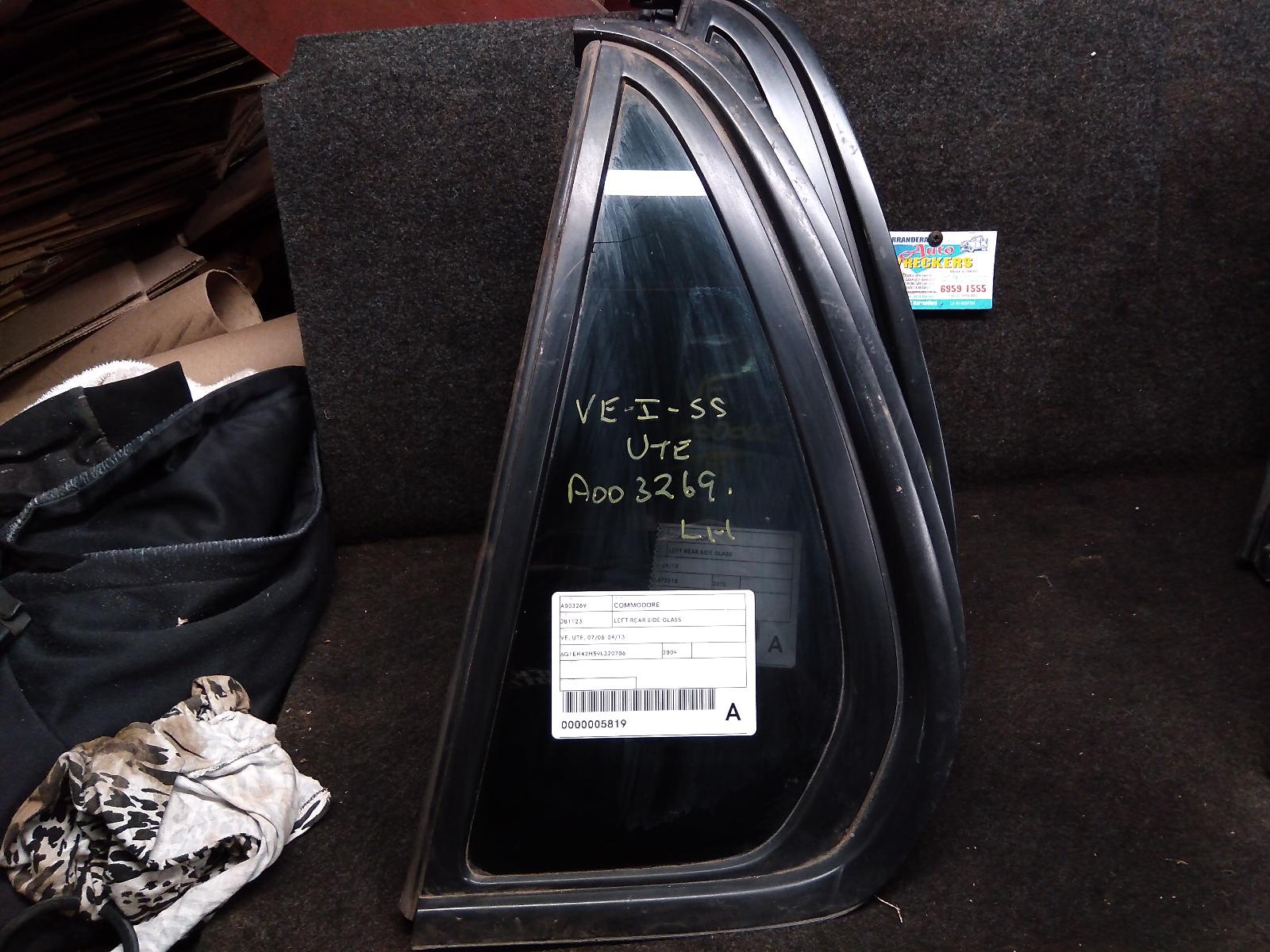 View Auto part Left Rear Side Glass Holden Commodore 2009