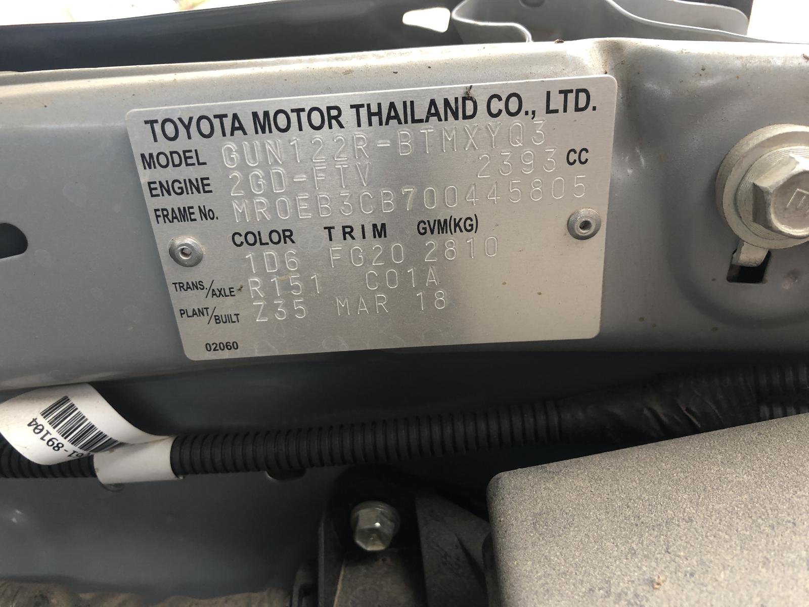 Airbag Module/Sensor Hilux Toyota 2018