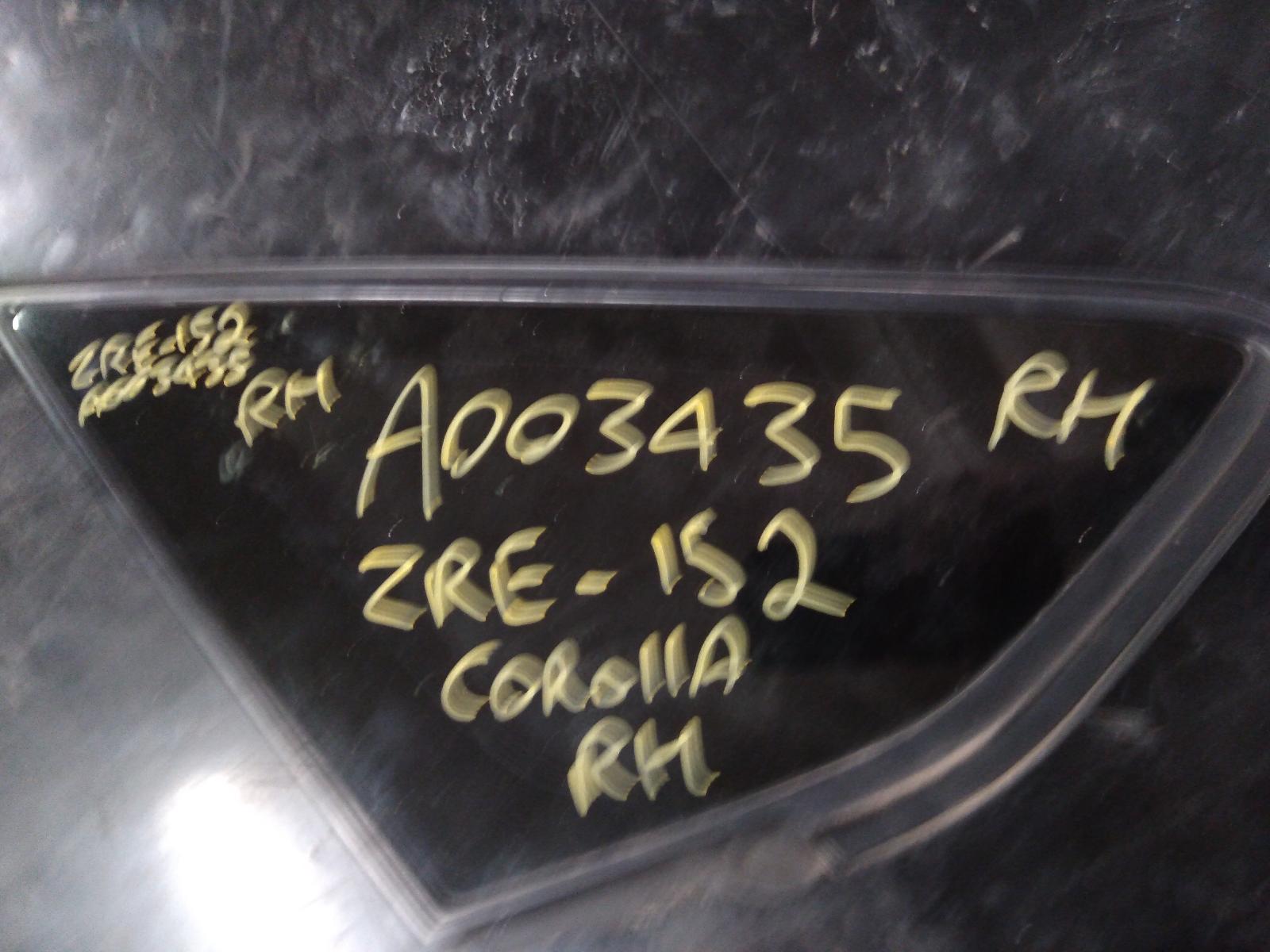 View Auto part Right Front 1/4 Door Glass Toyota Corolla 2010