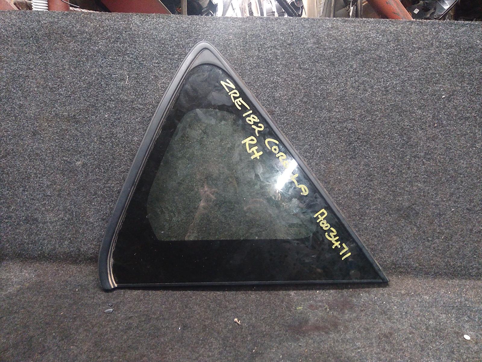 2014 Toyota Corolla Right Rear Side Glass View Auto part Right Rear Side Glass Toyota Corolla 2014