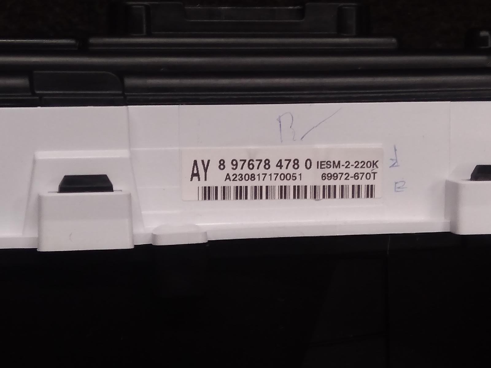 View Auto part Instrument Cluster Mazda Bt50 2023