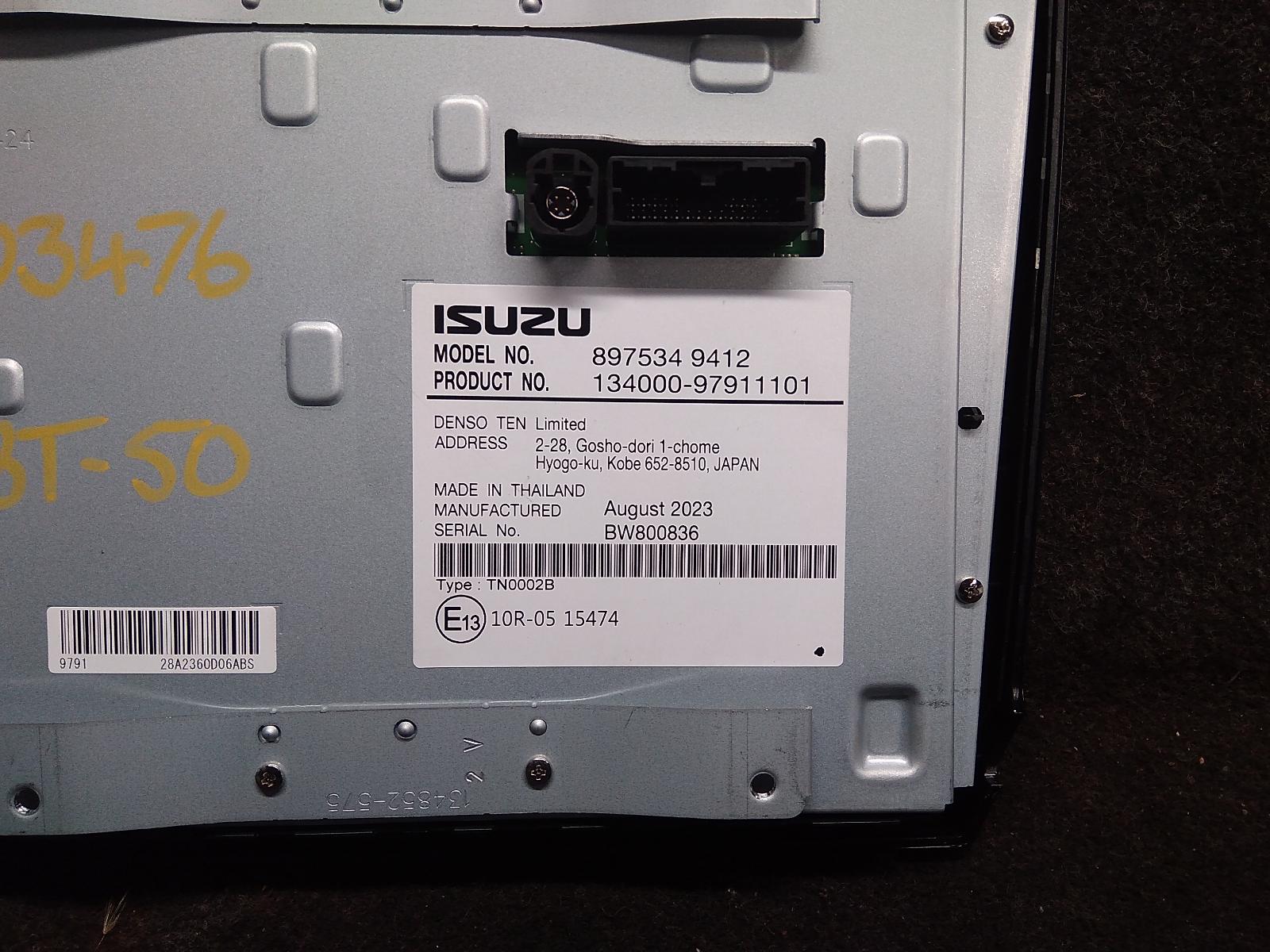 View Auto part Radio/Cd/Dvd/Sat/Tv Mazda Bt50 2023
