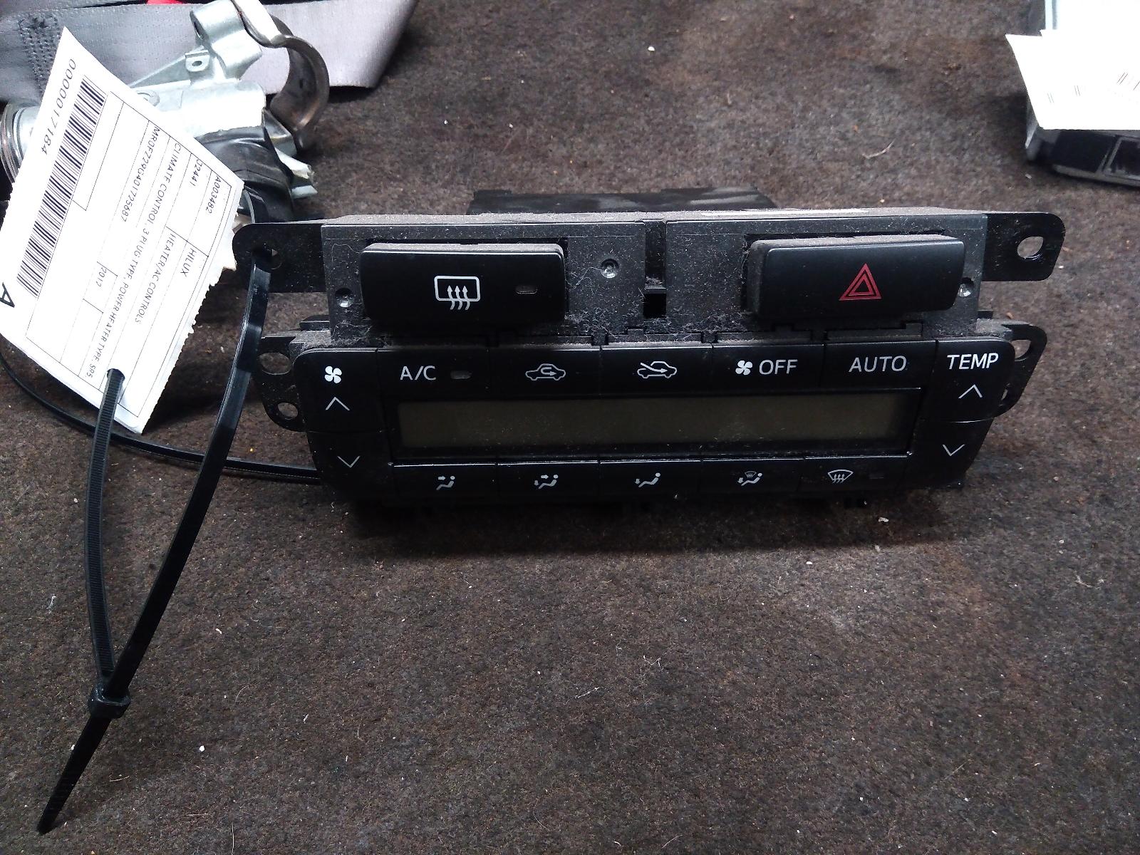 View Auto part Heater/Ac Controls Toyota Hilux 2012