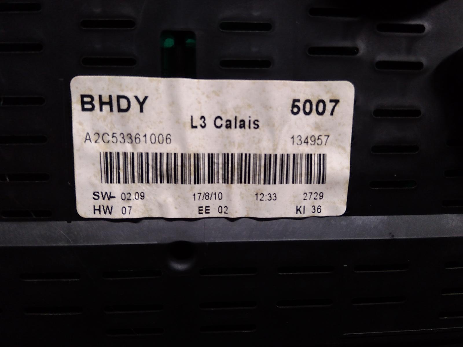 View Auto part Instrument Cluster Holden Commodore 2010