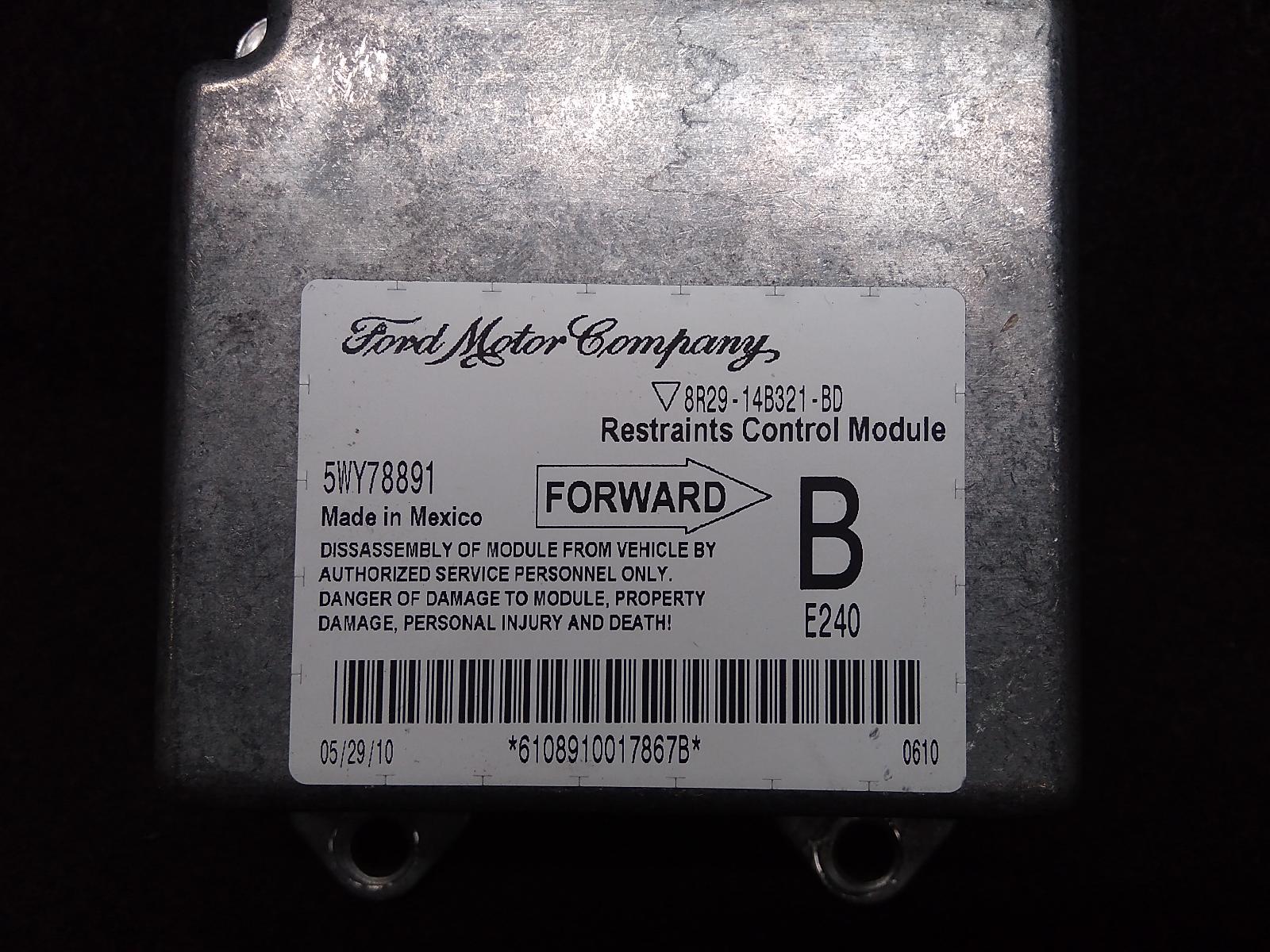 2010 Ford Falcon Airbag Module/Sensor View Auto part Airbag Module/Sensor Ford Falcon 2010
