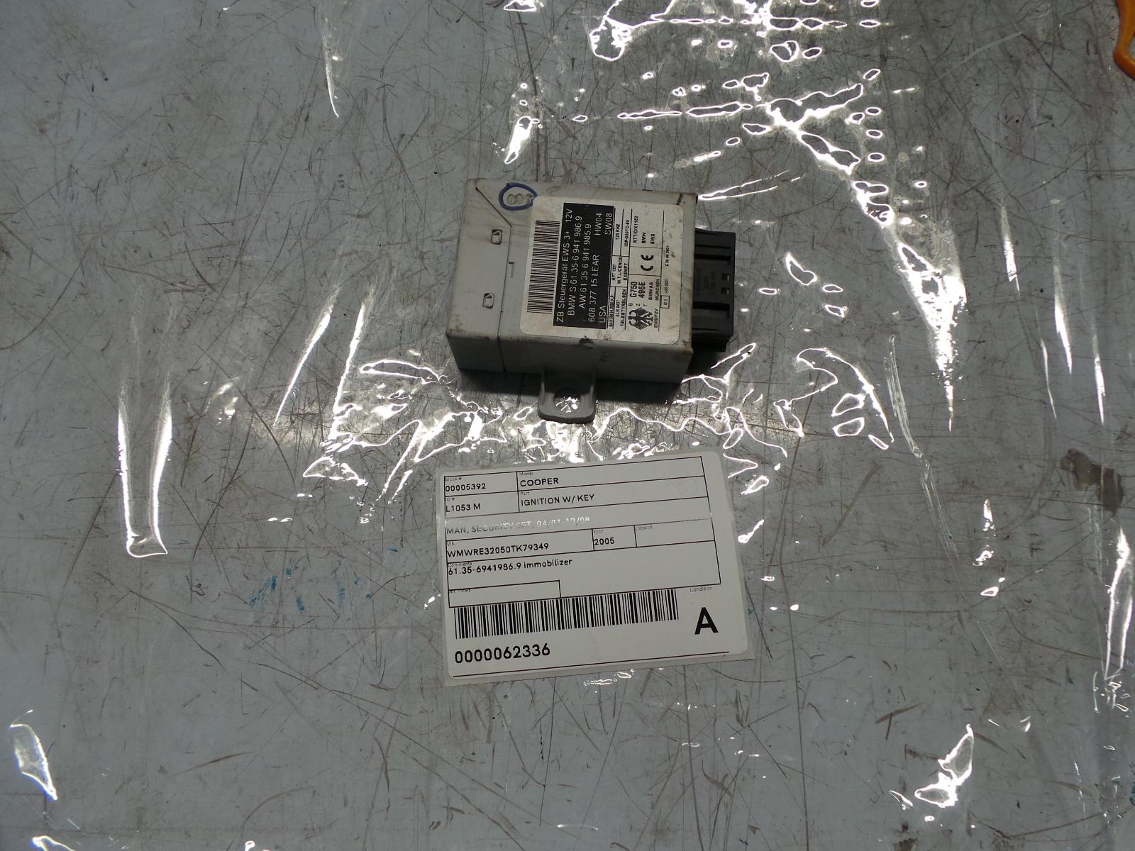 View Auto part Ignition W/ Key Mini Cooper 2005