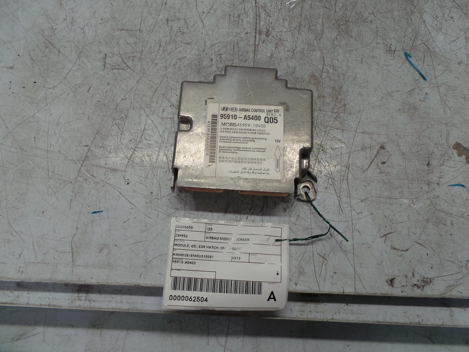 Airbag Module/Sensor I30 Hyundai 2013