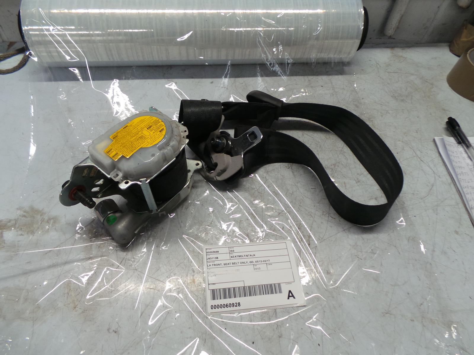2013 Hyundai I30 Seatbelt/Stalk View Auto part Seatbelt/Stalk Hyundai I30 2013
