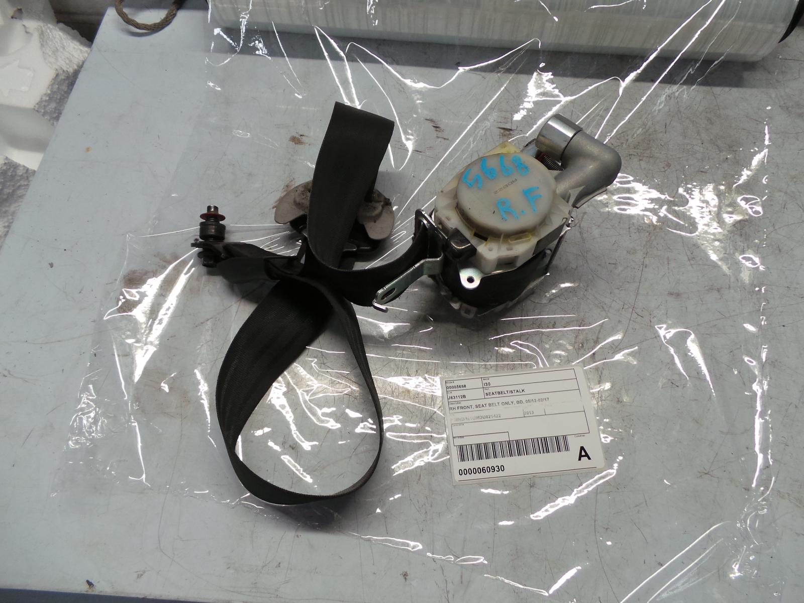 View Auto part Seatbelt/Stalk Hyundai I30 2013