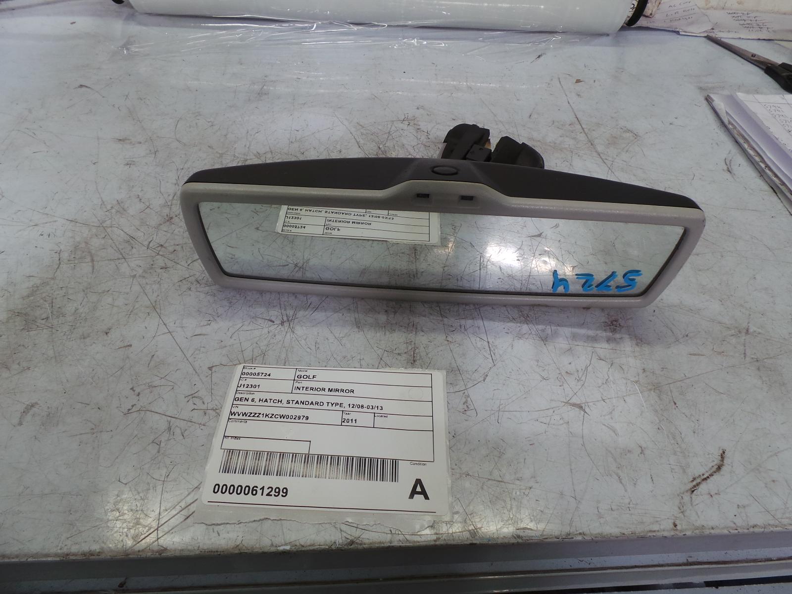 View Auto part Interior Mirror Volkswagen Golf 2011