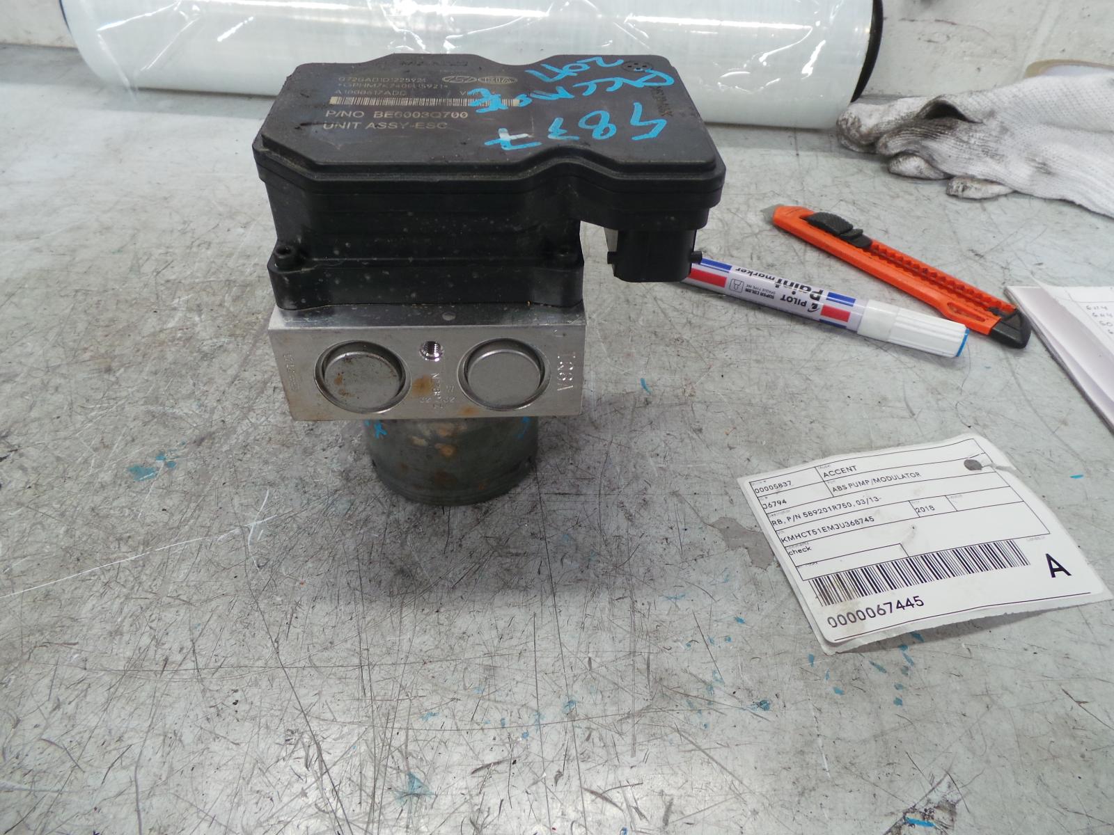 View Auto part Abs Pump/Modulator Hyundai Accent 2018