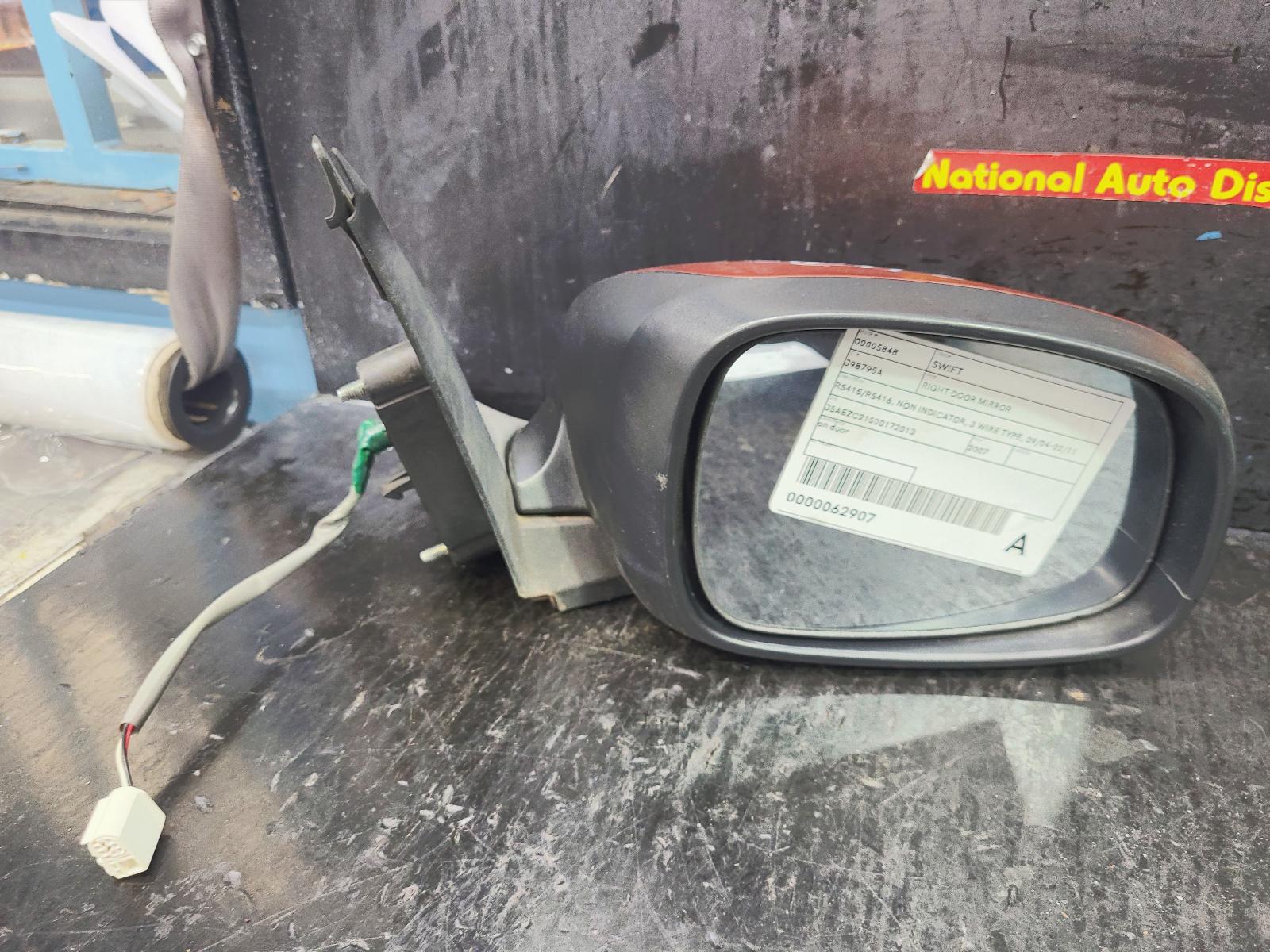 2007 Suzuki Swift Right Door Mirror View Auto part Right Door Mirror Suzuki Swift 2007