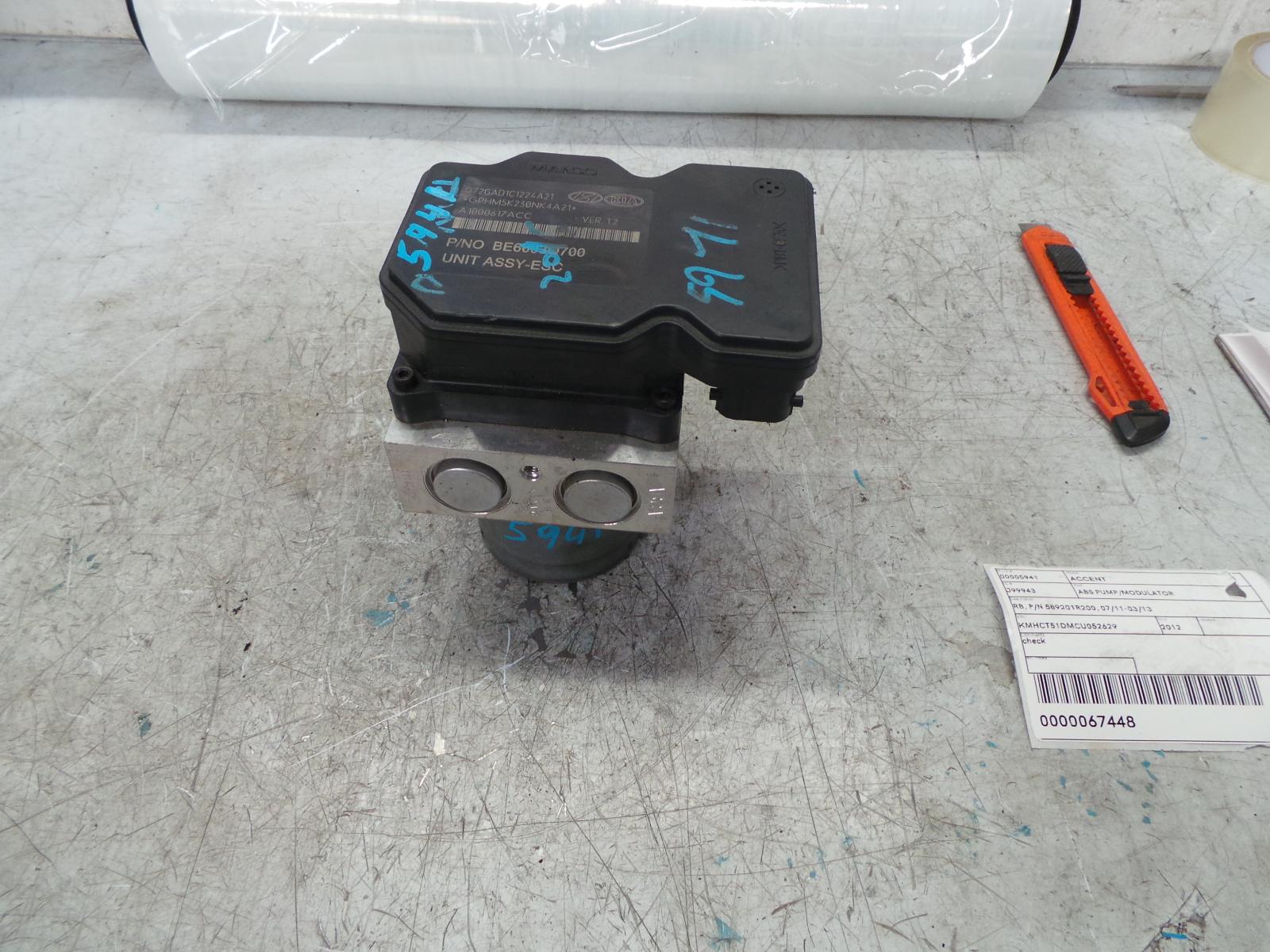 View Auto part Abs Pump/Modulator Hyundai Accent 2012