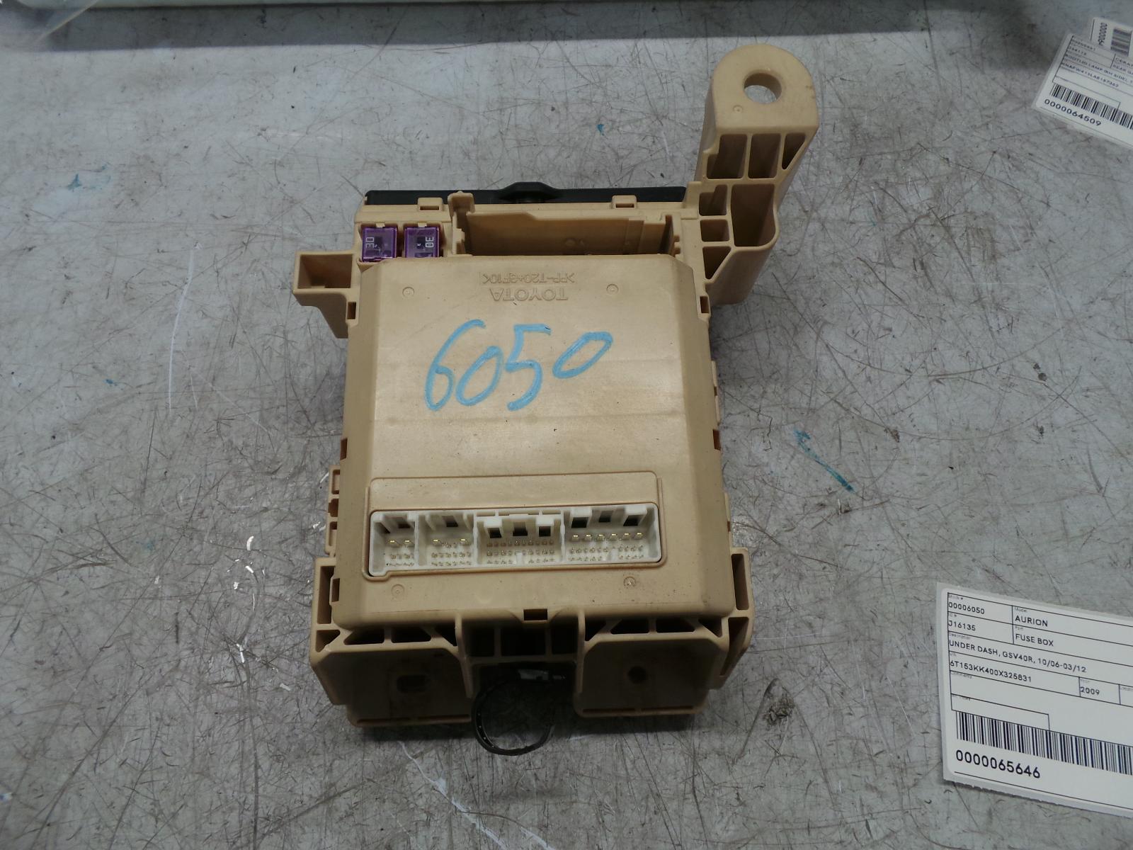 2009 Toyota Aurion Fuse Box View Auto part Fuse Box Toyota Aurion 2009