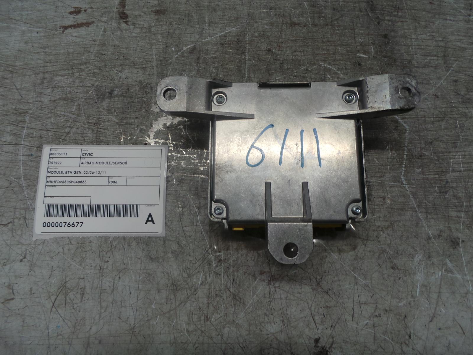 View Auto part Airbag Module/Sensor Honda Civic 2006