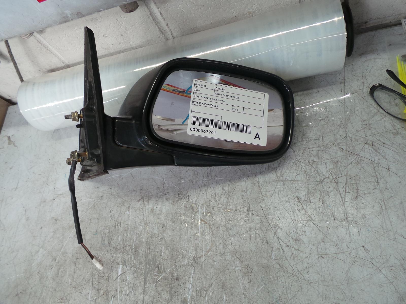 2003 Toyota Camry Right Door Mirror View Auto part Right Door Mirror Toyota Camry 2003