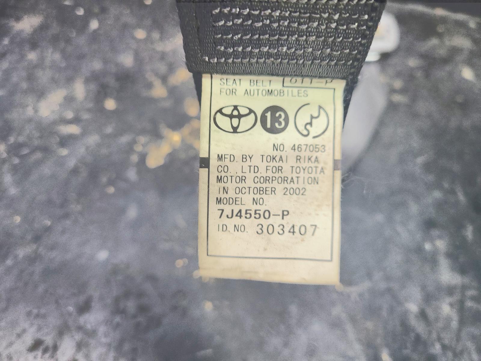 View Auto part Seatbelt/Stalk Toyota Rav4 2002