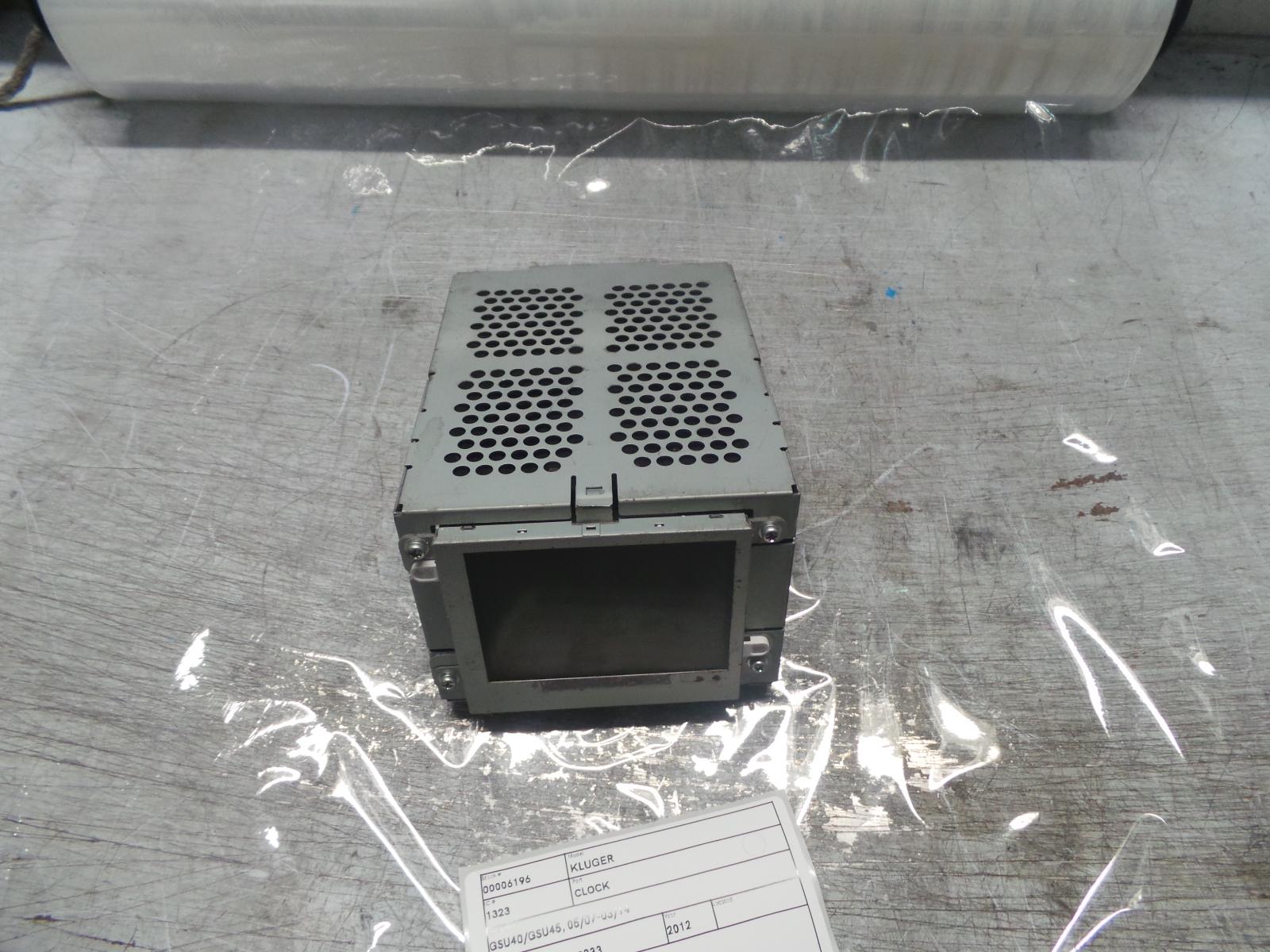 2012 Toyota Kluger Clock View Auto part Clock Toyota Kluger 2012