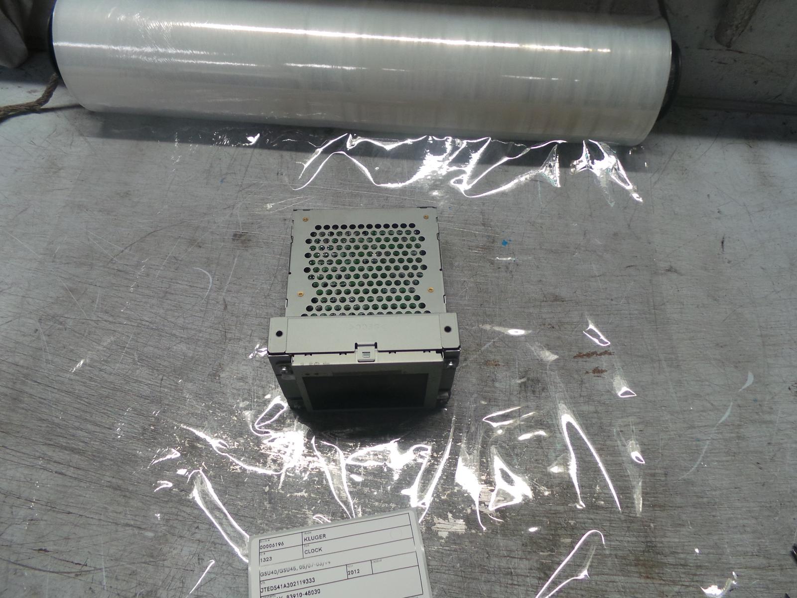 2012 Toyota Kluger Clock View Auto part Clock Toyota Kluger 2012