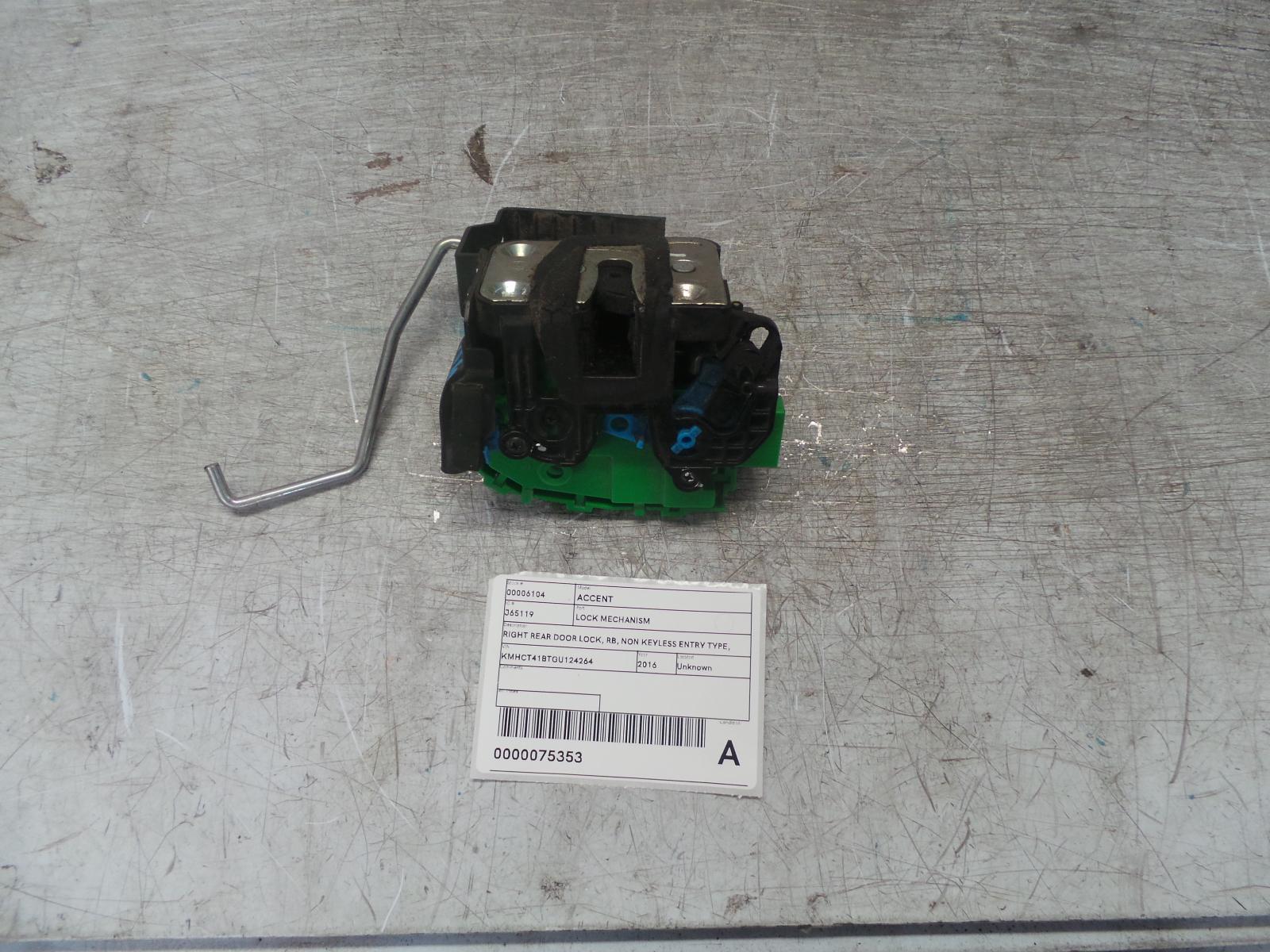 View Auto part Door/Boot/Gate Lock Hyundai Accent 2016
