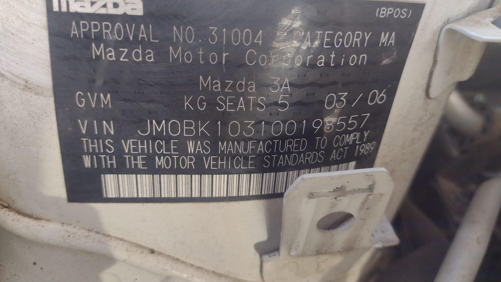 2006 Mazda 3 Trans/Gearbox View Auto part Trans/Gearbox Mazda 3 2006