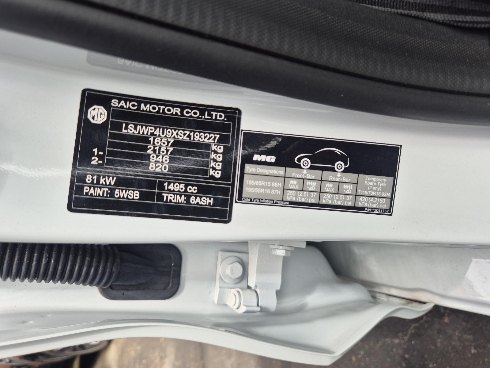 Right Taillight Mg3 Mg 2025