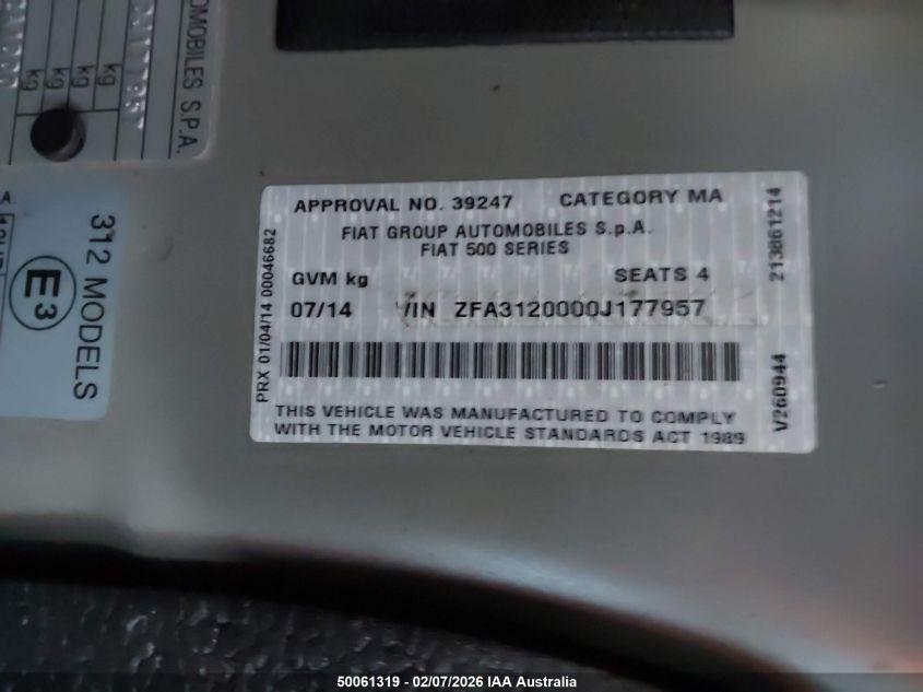 View Auto part Rear Coil Spring Abarth 500 2014