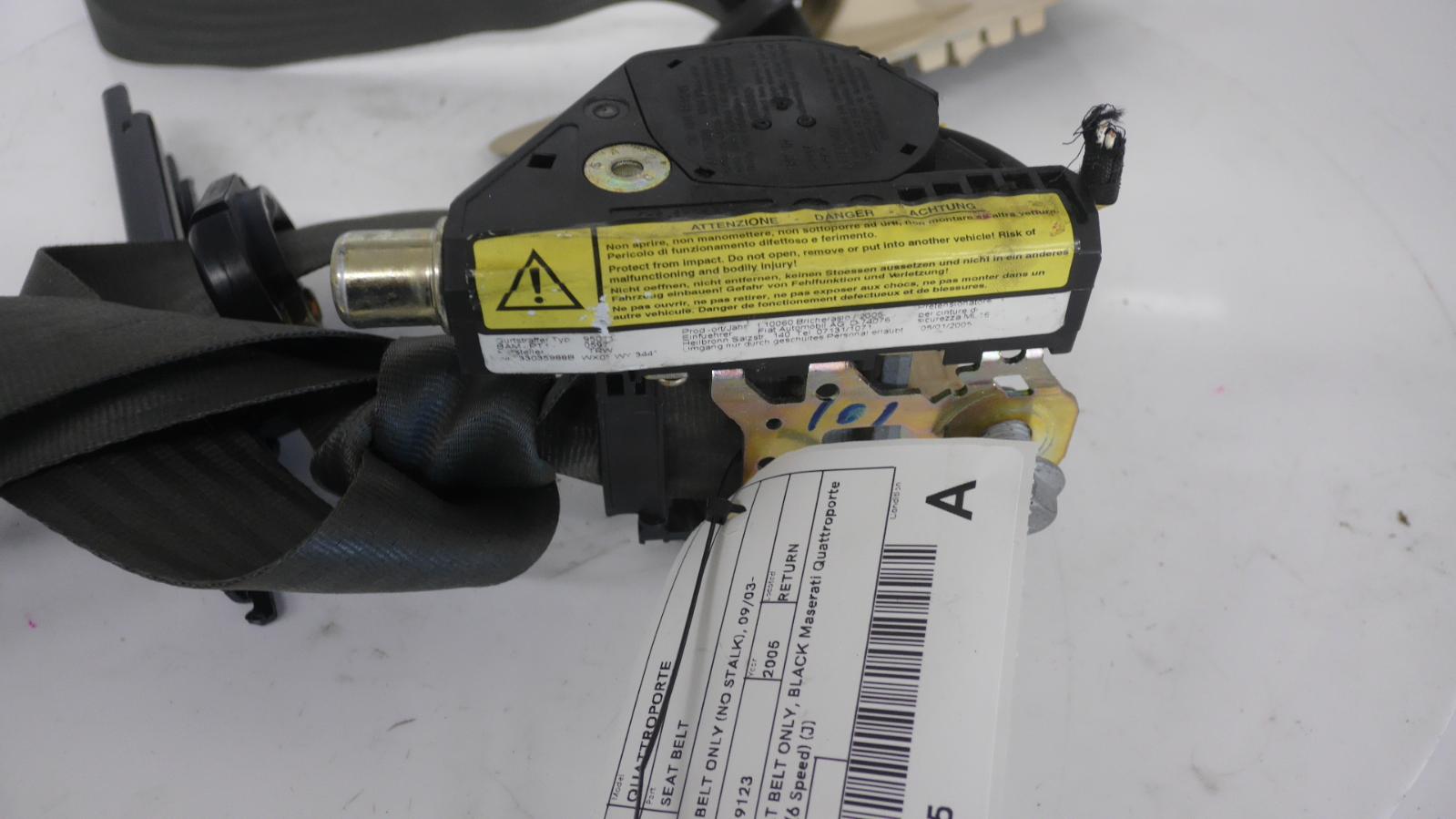 View Auto part Seatbelt/Stalk Maserati Quattroporte 2005
