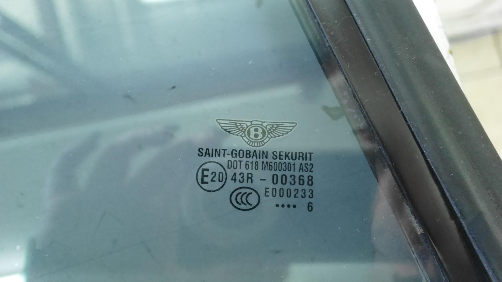 View Auto part Right Rear Side Glass Bentley Continental 2007