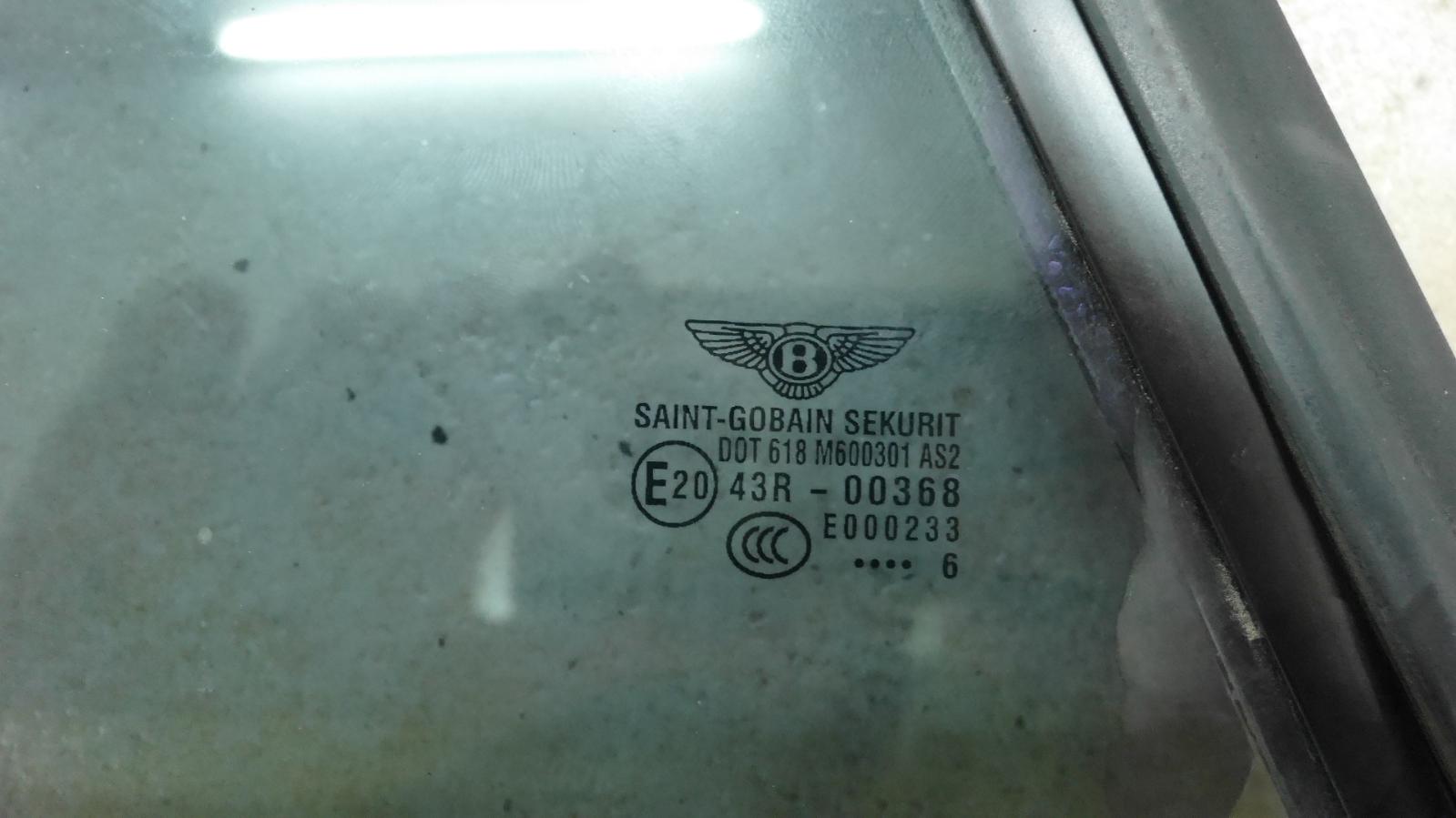 View Auto part Right Rear Side Glass Bentley Continental 2007