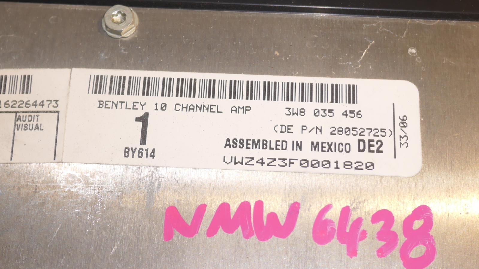 2007 Bentley Continental Radio/Cd/Dvd/Sat/Tv View Auto part Radio/Cd/Dvd/Sat/Tv Bentley Continental 2007