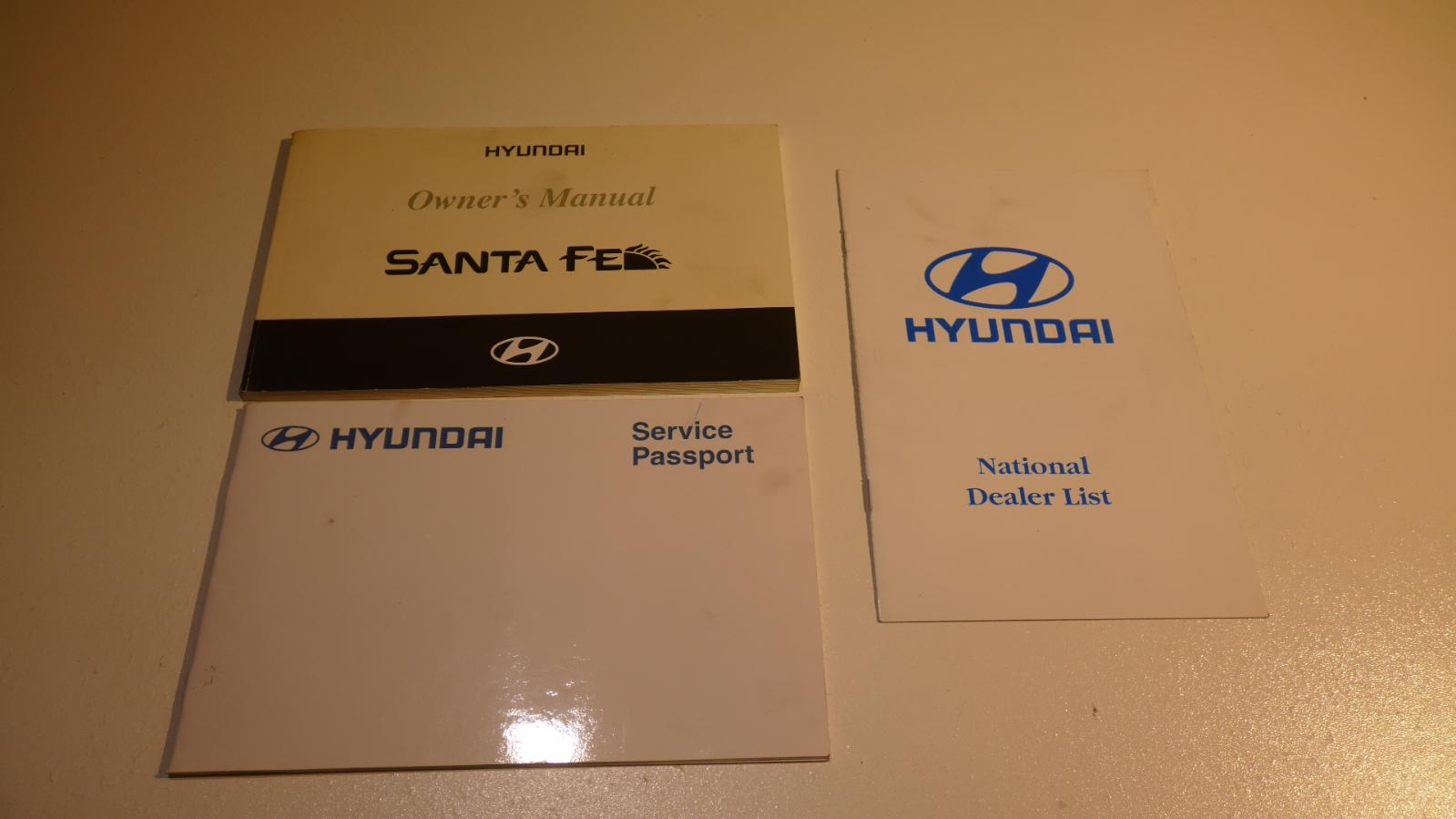 2003 Hyundai Santa Fe Owners Handbook View Auto part Owners Handbook Hyundai Santa Fe 2003