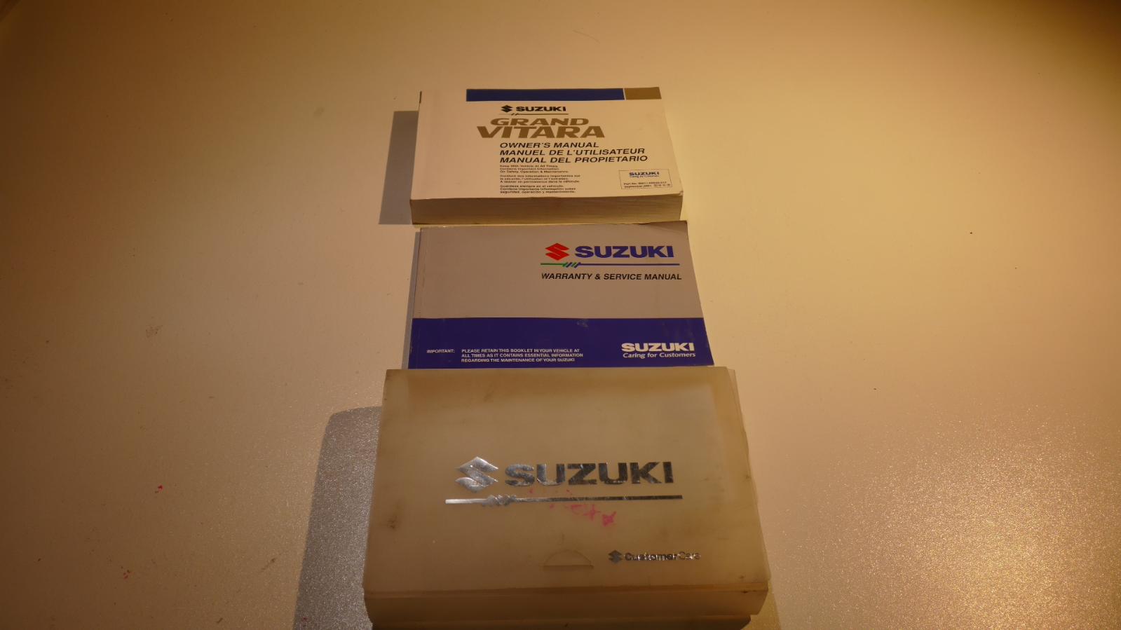 View Auto part Owners Handbook Suzuki Vitara 2002